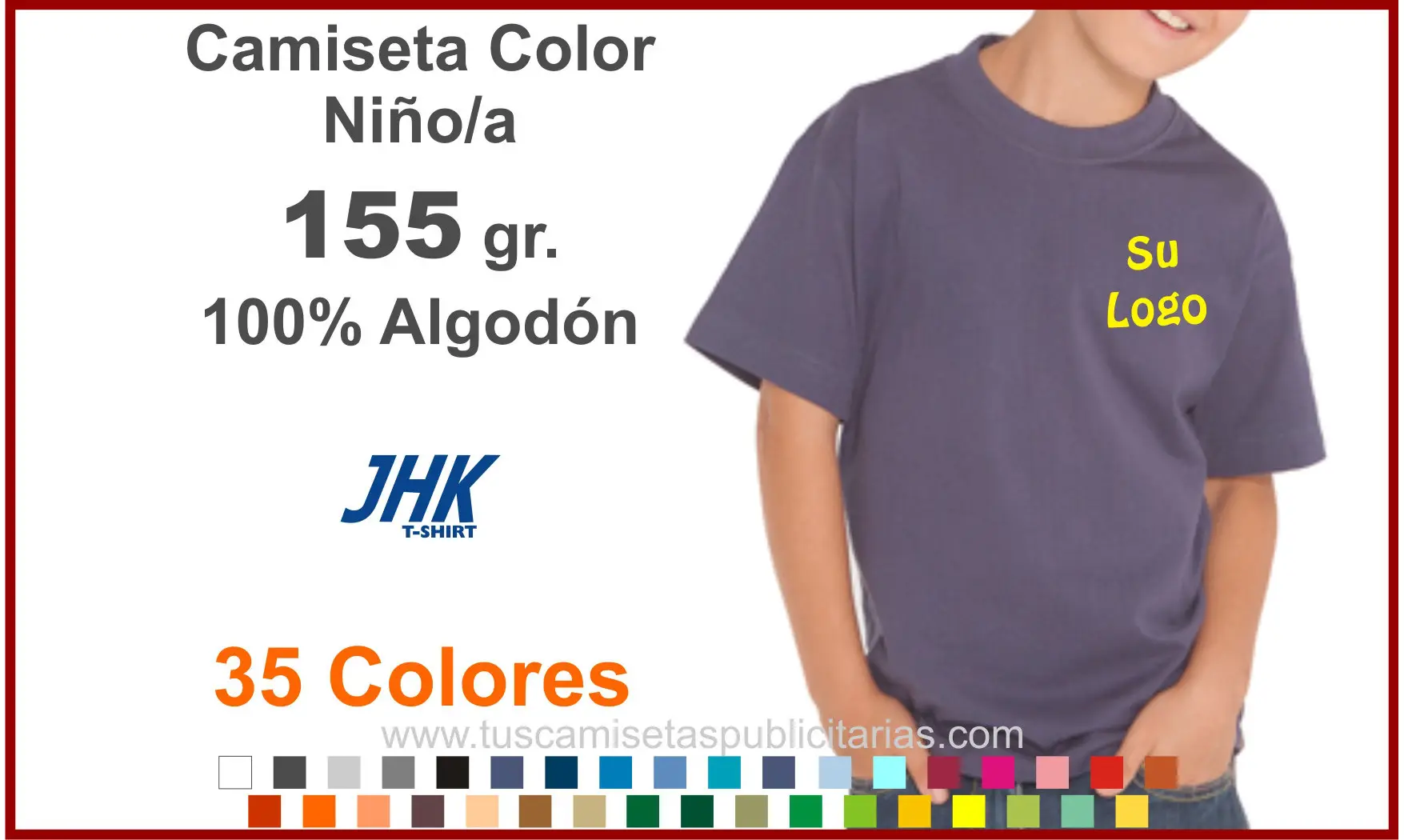 Camiseta Niño Publicitaria