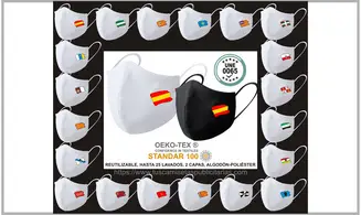Mascarilla Reutilizable Banderas