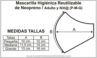 Mascarilla Reutilizable de Neopreno