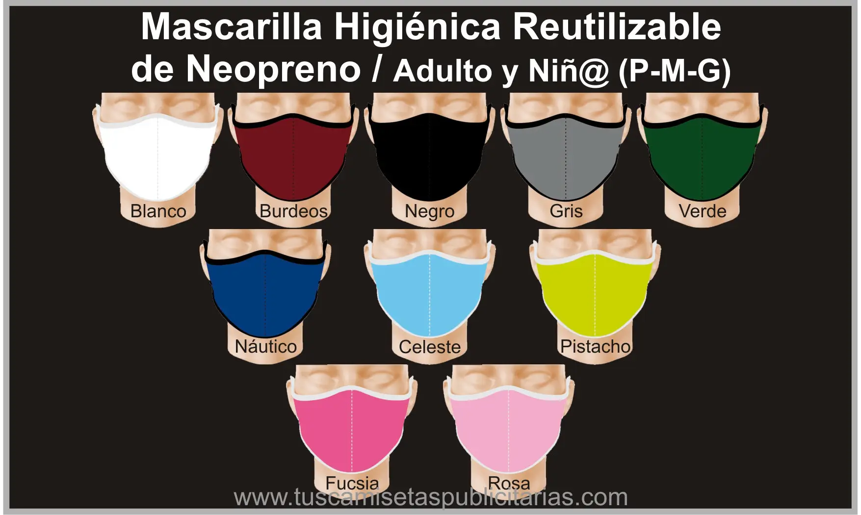 Mascarilla Reutilizable de Neopreno