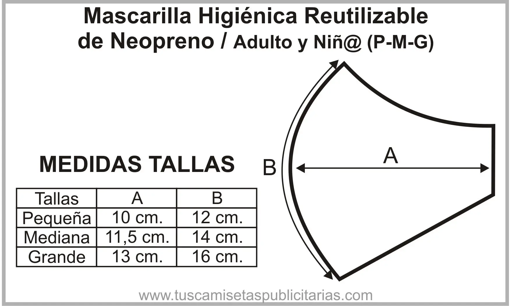 Mascarilla Reutilizable de Neopreno