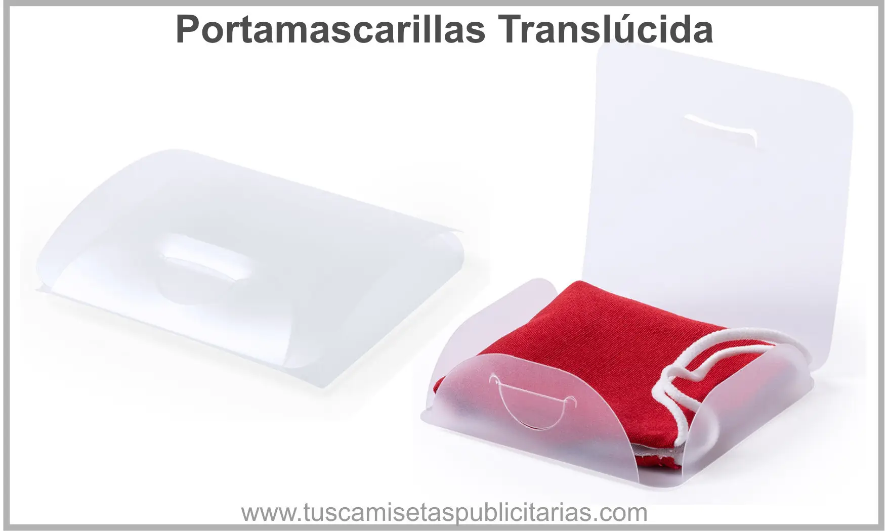 Portamascarillas Translúcida Personaliza