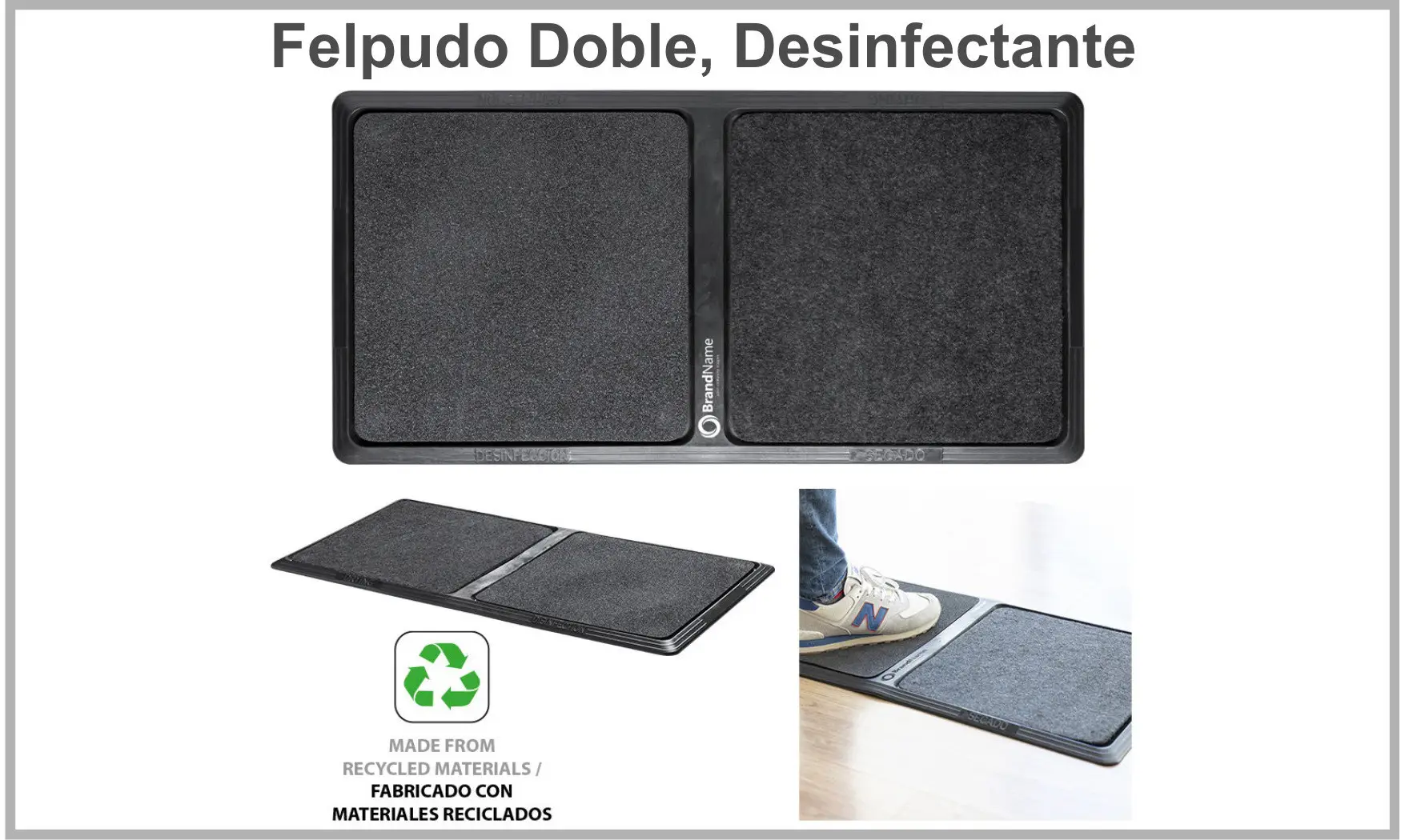 Felpudo Doble Desinfectante