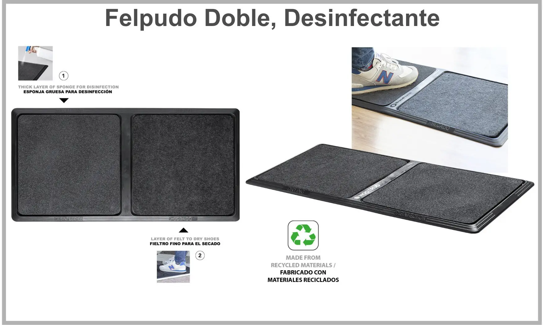 Felpudo Doble Desinfectante