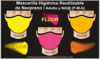 Mascarilla Reutilizable Neopreno Fluor