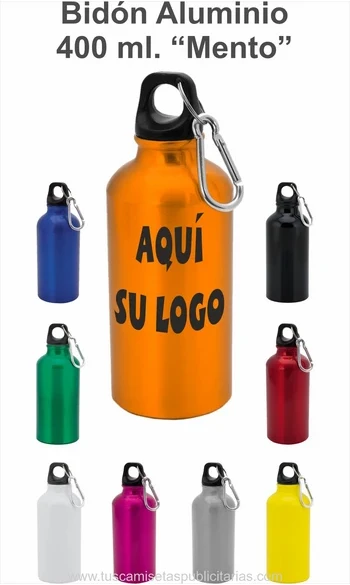 Bidón Aluminio Personalizado 400 ml.