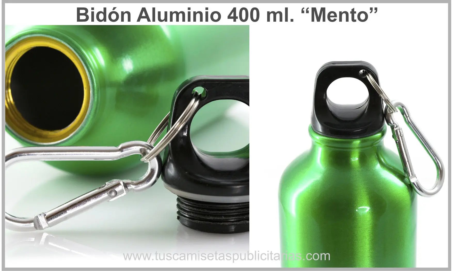 Bidón Aluminio 400 ml.