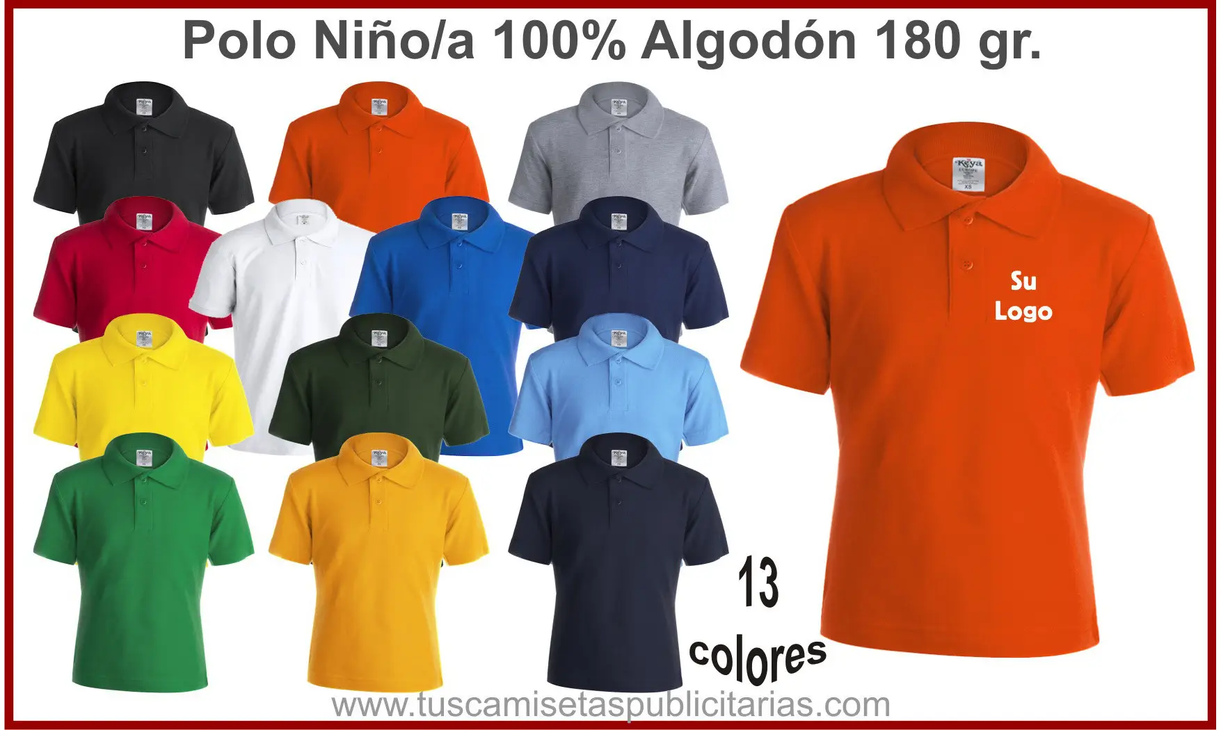 Polos Personalizados Niño