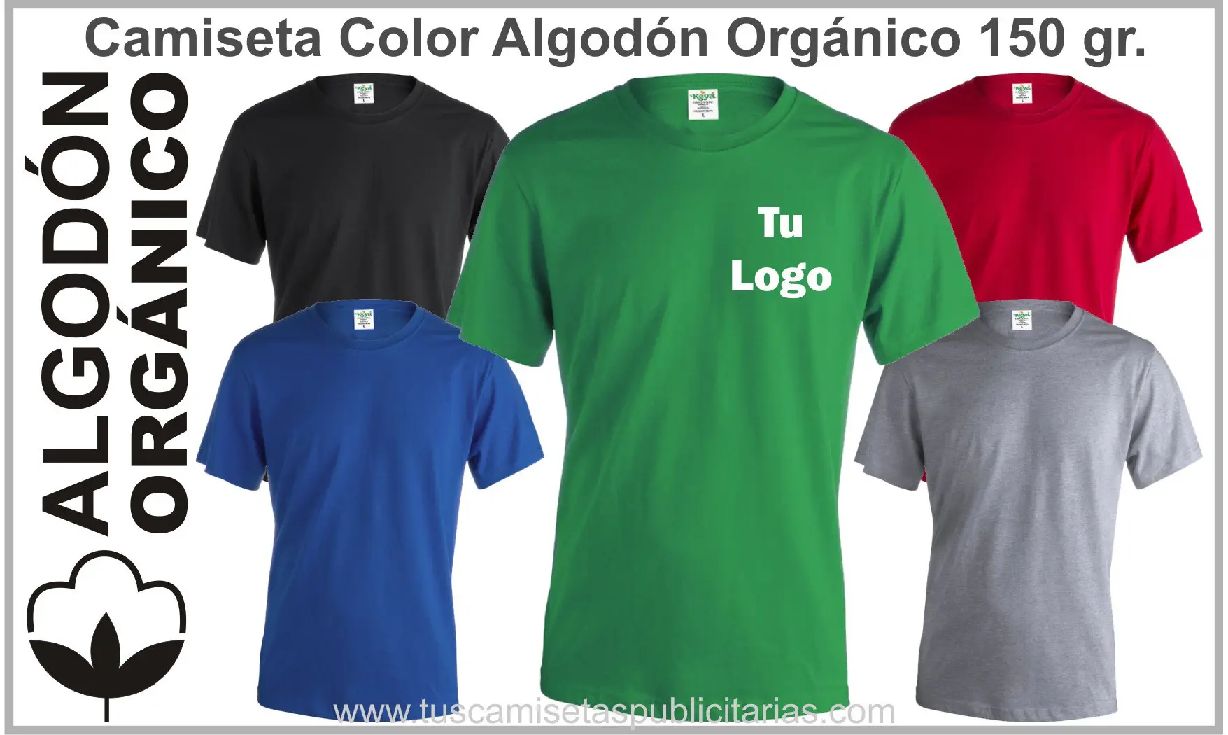 Camiseta Algodón Orgánico de Color