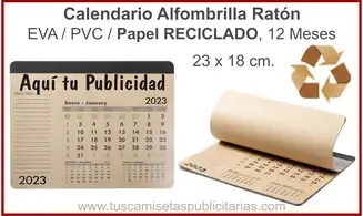 Alfombrilla Calendario Papel Reciclado