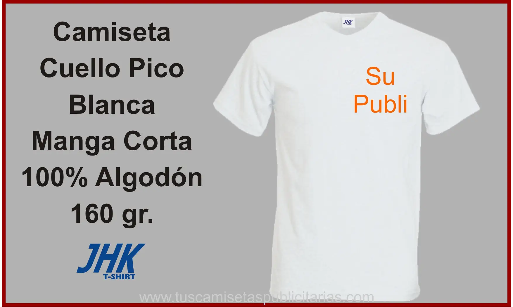 Camiseta Publicidad Unisex Pico