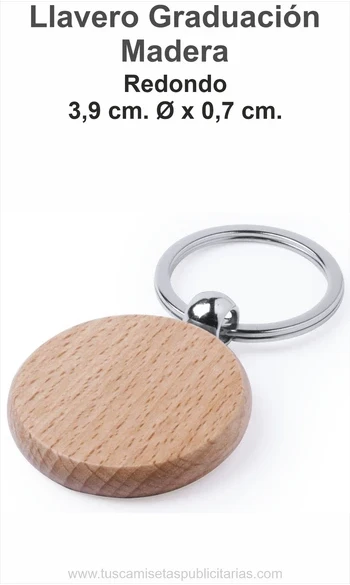 Llavero de Graduación Eco Redondo
