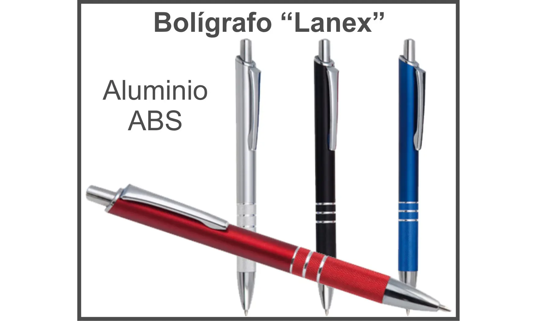 Boligrafos Publicitarios Aluminio